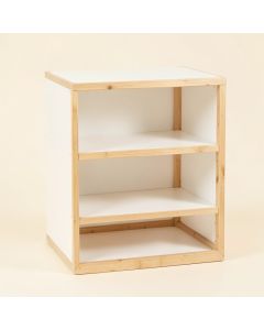 Slate Bluff Low Toy Storage Unit - White (synthetic illustration; no displayed measurements)