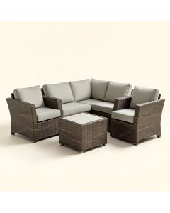 Semahat Outdoor 3 Piece Seating Group With Cushions (synthetic illustration; no displayed measurements)