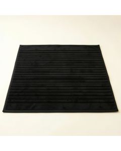 Flint Crest Bath Mat - Black (synthetic illustration; no displayed measurements)