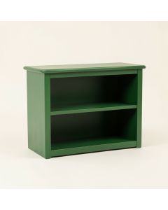 Elm Bluff Low Bookcase - Green (synthetic illustration; no displayed measurements)