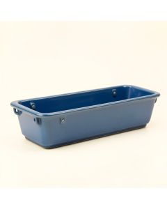 Harbor Bluff Empty Railing Planter With Integral Brackets - Blue (synthetic illustration; no displayed measurements)