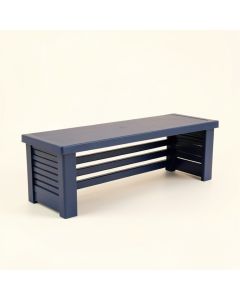 Holly Bridge Narrow Outdoor Storage Bench - Navy (synthetic illustration; no displayed measurements)
