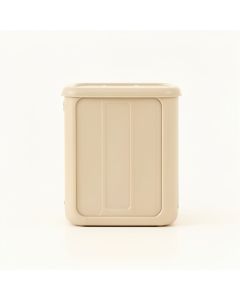 Bay Crossing Narrow Outdoor Storage Bench - Beige (synthetic illustration; no displayed measurements)