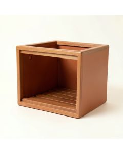 Birch Brook Empty Furniture-Style Litter Enclosure - Terracotta (synthetic illustration; no displayed measurements)