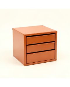 Field Dale Small-Parts Storage Drawer Cabinet - Terracotta (synthetic illustration; no displayed measurements)