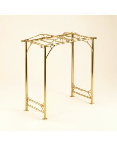 9.1 '' W X 5.1 '' D Iron Arbor (synthetic illustration; no displayed measurements)