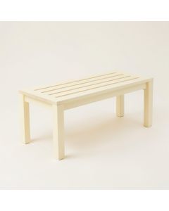 Cedar Branch Indoor Bench - Cream (synthetic illustration; no displayed measurements)