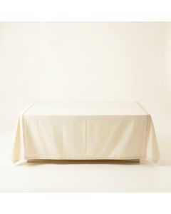 Cedar Bend Flat Bed Sheet - Ivory (synthetic illustration; no displayed measurements)