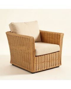 Island Fusion 30 '' Wide Polyester Swivel Down Cushion Armchair (synthetic illustration; no displayed measurements)