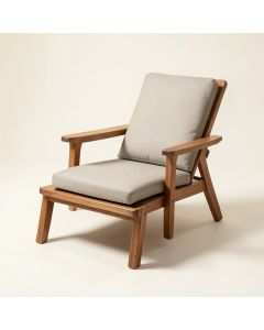 Newport Outdoor Patio Chair With Cushions (synthetic illustration; no displayed measurements)