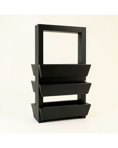 Hill Bridge Empty Vertical Garden Frame - Black (synthetic illustration; no displayed measurements)