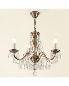 Belgr 4 - Light Shaded Classic / Traditional Chandelier (synthetic illustration; no displayed measurements)