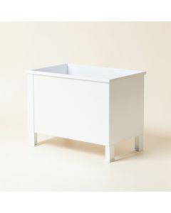 River Brook Empty Raised Planter - White (synthetic illustration; no displayed measurements)