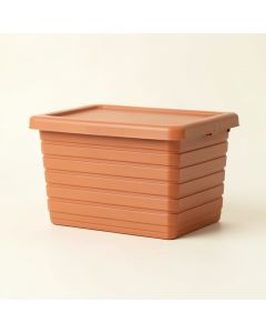 Oak Dale Closed Outdoor Storage Box - Terracotta (synthetic illustration; no displayed measurements)