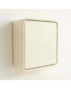 Rowan Crest Wall-Mounted Laundry Cabinet - Cream (synthetic illustration; no displayed measurements)