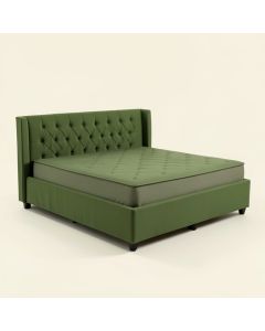 Greenridge Tufted Upholstered Low Profile Standard Bed (synthetic illustration; no displayed measurements)