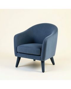 Oak Crossing Upholstered Armchair - Blue (synthetic illustration; no displayed measurements)
