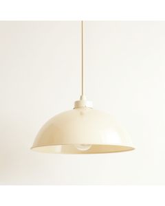 Dawn Brook Pendant Light Suspended From One Plain Cable - Ivory (synthetic illustration; no displayed measurements)