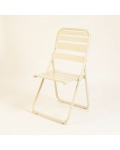 Flint Bluff Folding Outdoor Chair - Ivory (synthetic illustration; no displayed measurements)