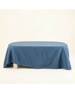 Harbor Bend Flat Bed Sheet - Blue (synthetic illustration; no displayed measurements)
