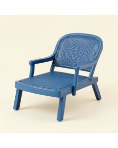 Linden Brook Outdoor Lounge Chair - Blue (synthetic illustration; no displayed measurements)