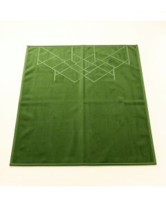 Reed Branch Rectangular Outdoor Rug - Green (synthetic illustration; no displayed measurements)