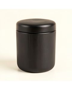 Glen Crest Storage Canister With Lid - Black (synthetic illustration; no displayed measurements)