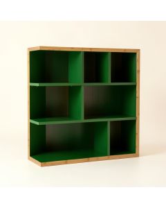 Willow Canyon Freestanding Bookcase - Green (synthetic illustration; no displayed measurements)