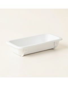 Ridge Bluff Empty Railing Planter With Integral Brackets - White (synthetic illustration; no displayed measurements)