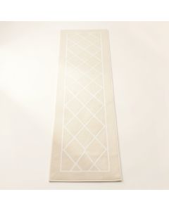 Slate Crest Narrow Runner Rug - Ivory (synthetic illustration; no displayed measurements)
