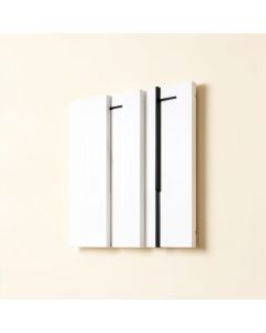 Gate White Wood And Metal Wall Décor (synthetic illustration; no displayed measurements)