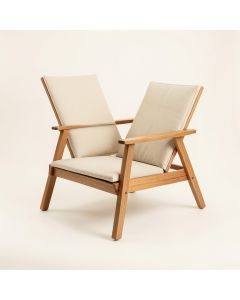 Glen Brook Outdoor Lounge Chair - Beige (synthetic illustration; no displayed measurements)