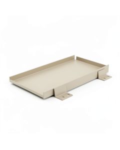 Aspen Bluff Empty Under-Desk Cable Tray - Beige (synthetic illustration; no displayed measurements)