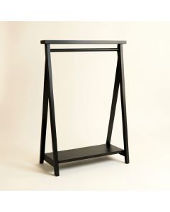 Alder Crossing Empty Garment Rack - Black (synthetic illustration; no displayed measurements)