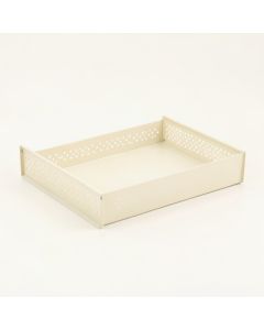 Willow Bend Empty Under-Desk Cable Tray - Ivory (synthetic illustration; no displayed measurements)