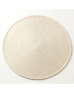Dune Brook Round Area Rug - Ivory (synthetic illustration; no displayed measurements)