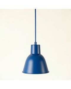 Bay Canyon Pendant Light Suspended From One Plain Cable - Blue (synthetic illustration; no displayed measurements)