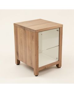 Wheel End Table With Storage (synthetic illustration; no displayed measurements)