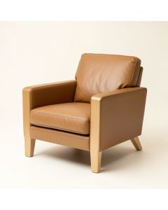 Amirya 37 '' Wide Cowhide Armchair (synthetic illustration; no displayed measurements)