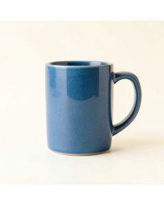 Dune Bend Ceramic Mug - Blue (synthetic illustration; no displayed measurements)
