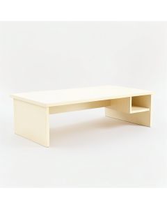 Linden Dell Desktop Monitor Riser - Cream (synthetic illustration; no displayed measurements)
