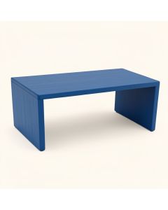 Clay Edge Desktop Monitor Riser - Blue (synthetic illustration; no displayed measurements)