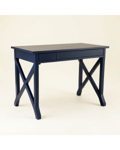 Ridge Arc Writing Desk - Navy (synthetic illustration; no displayed measurements)