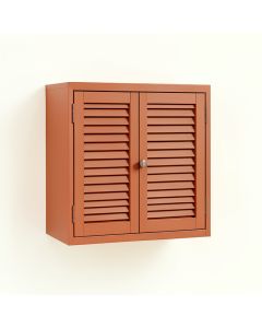 Clay Bluff Wall-Mounted Entry Cabinet - Terracotta (synthetic illustration; no displayed measurements)