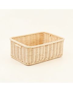 Ridge Arc Empty Storage Basket - Ivory (synthetic illustration; no displayed measurements)
