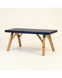 Hazel Bend Indoor Bench - Navy (synthetic illustration; no displayed measurements)