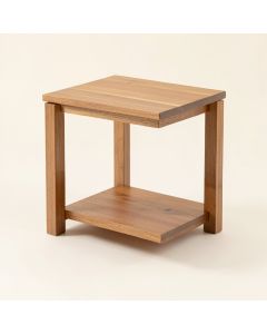 Swivo Solid Wood Floor Shelf End Table (synthetic illustration; no displayed measurements)