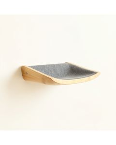 Dune Dell Wall-Mounted Cat Perch - Gray (synthetic illustration; no displayed measurements)