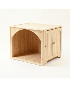 Glen Canyon Empty Furniture-Style Litter Enclosure - Ivory (synthetic illustration; no displayed measurements)