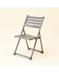 Fern Crest Folding Outdoor Chair - Gray (synthetic illustration; no displayed measurements)